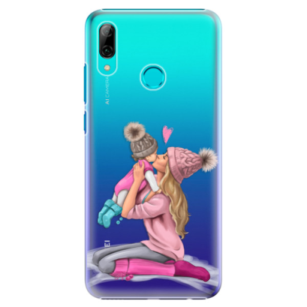 Plastové puzdro iSaprio - Kissing Mom - Blond and Girl - Huawei P Smart 2019