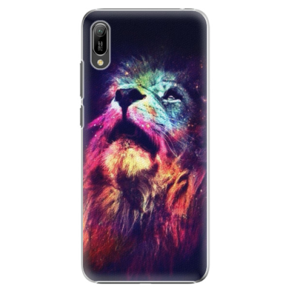Plastové puzdro iSaprio - Lion in Colors - Huawei Y6 2019