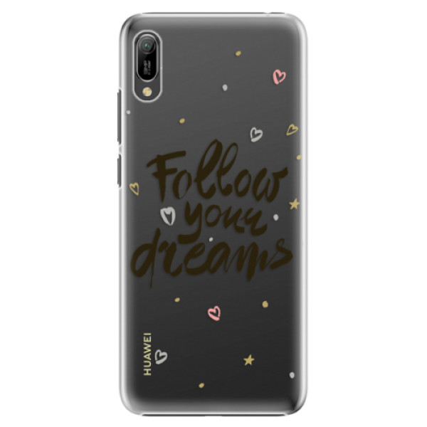 Plastové puzdro iSaprio - Follow Your Dreams - black - Huawei Y6 2019