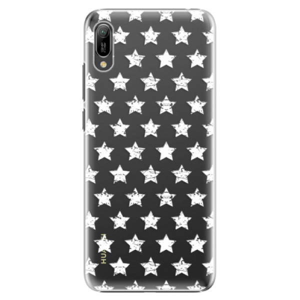 Plastové puzdro iSaprio - Stars Pattern - white - Huawei Y6 2019
