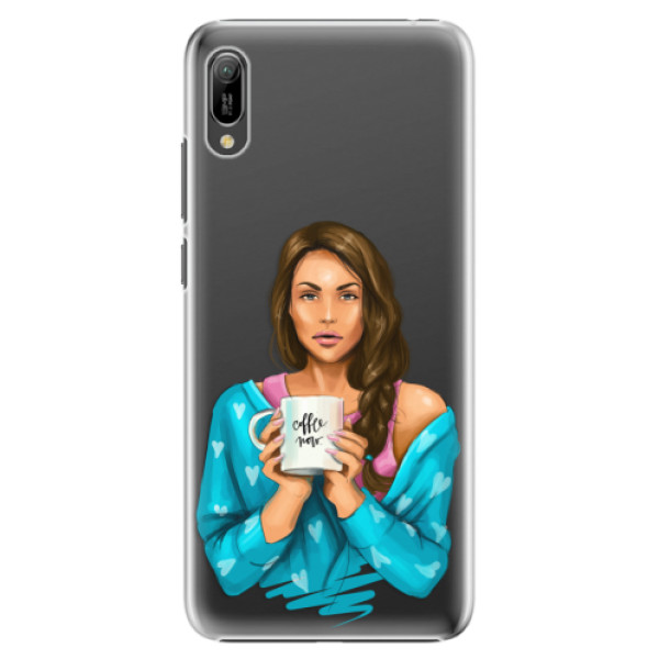 Plastové puzdro iSaprio - Coffe Now - Brunette - Huawei Y6 2019