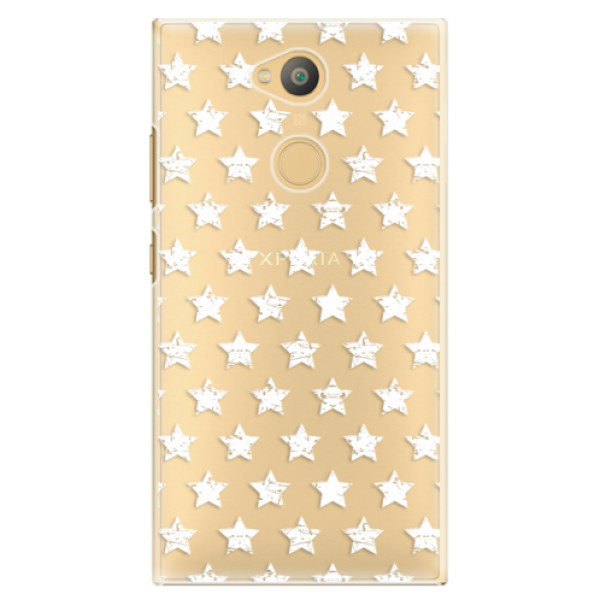 Plastové puzdro iSaprio - Stars Pattern - white - Sony Xperia L2