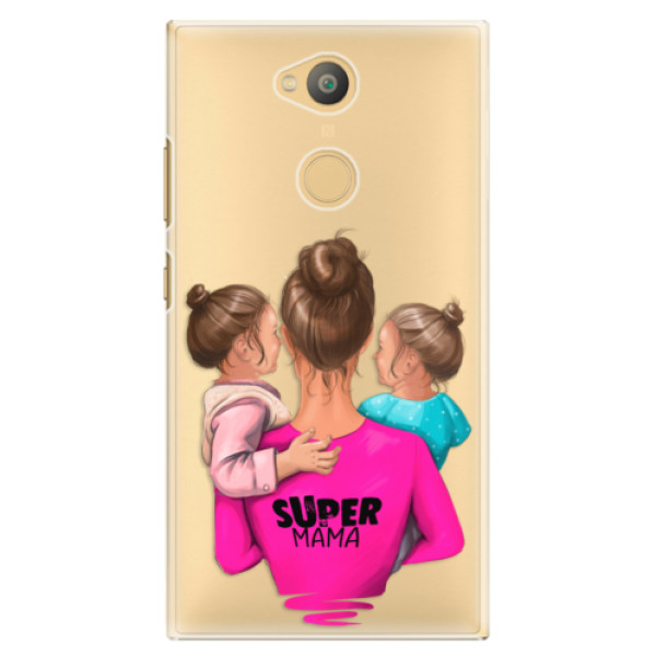 Plastové puzdro iSaprio - Super Mama - Two Girls - Sony Xperia L2