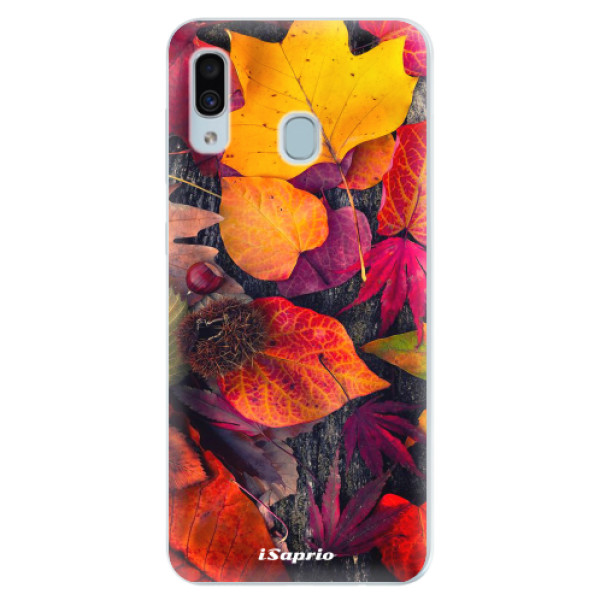 Silikónové puzdro iSaprio - Autumn Leaves 03 - Samsung Galaxy A30