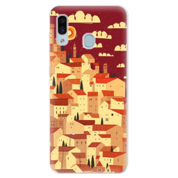 Silikónové puzdro iSaprio - Mountain City - Samsung Galaxy A30