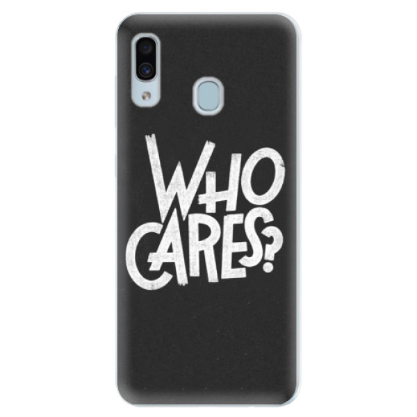 Silikónové puzdro iSaprio - Who Cares - Samsung Galaxy A30