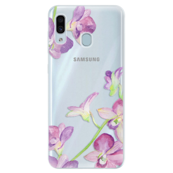 Silikónové puzdro iSaprio - Purple Orchid - Samsung Galaxy A30