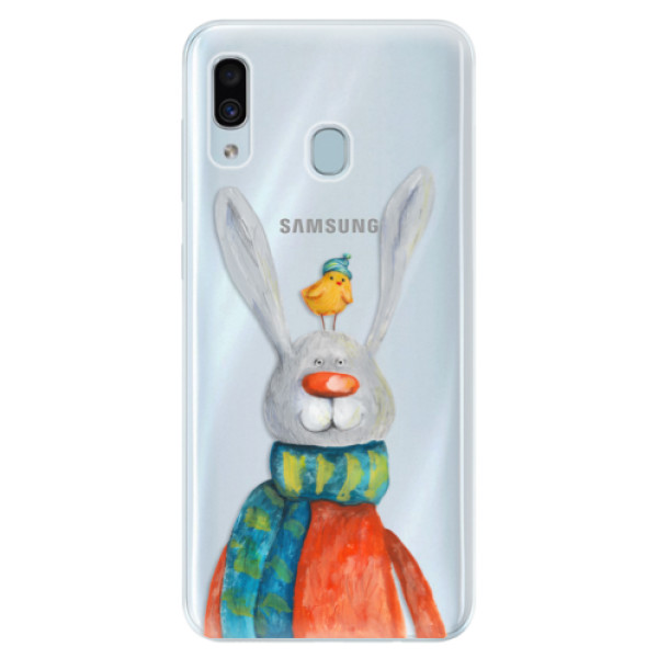 Silikónové puzdro iSaprio - Rabbit And Bird - Samsung Galaxy A30