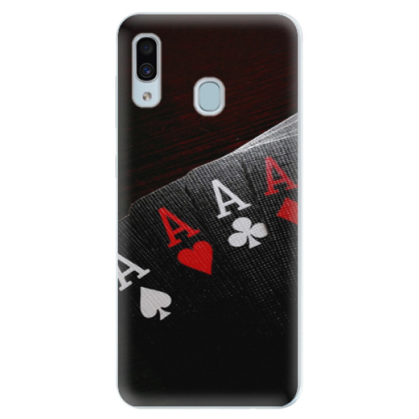 Silikónové puzdro iSaprio - Poker - Samsung Galaxy A30