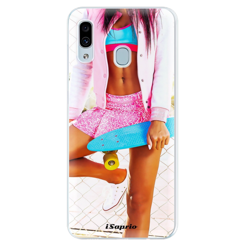 Silikónové puzdro iSaprio - Skate girl 01 - Samsung Galaxy A30