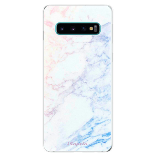 Odolné silikónové puzdro iSaprio - Raibow Marble 10 - Samsung Galaxy S10