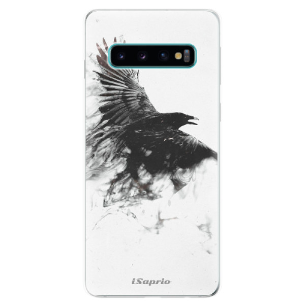 Odolné silikónové puzdro iSaprio - Dark Bird 01 - Samsung Galaxy S10