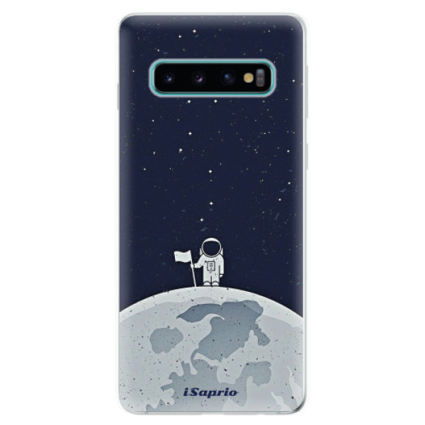 Odolné silikónové puzdro iSaprio - On The Moon 10 - Samsung Galaxy S10