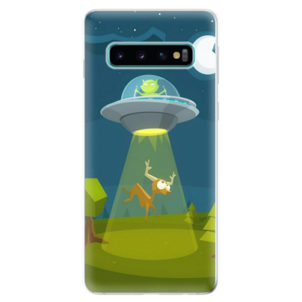 Odolné silikónové puzdro iSaprio - Alien 01 - Samsung Galaxy S10