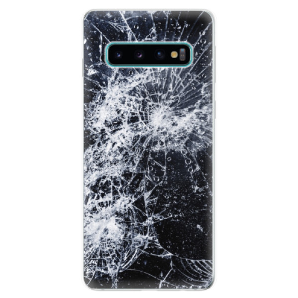 Odolné silikónové puzdro iSaprio - Cracked - Samsung Galaxy S10