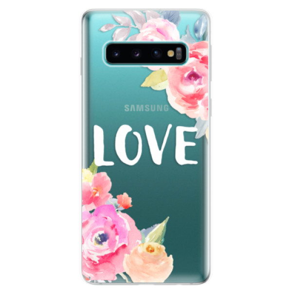 Odolné silikónové puzdro iSaprio - Love - Samsung Galaxy S10