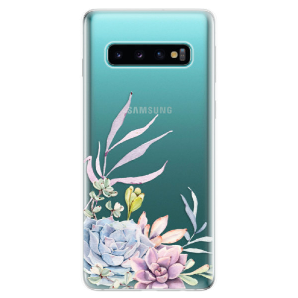 Odolné silikónové puzdro iSaprio - Succulent 01 - Samsung Galaxy S10