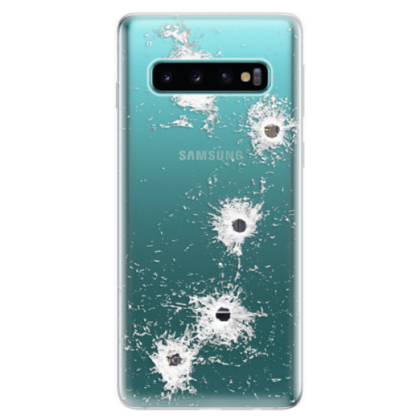 Odolné silikónové puzdro iSaprio - Gunshots - Samsung Galaxy S10