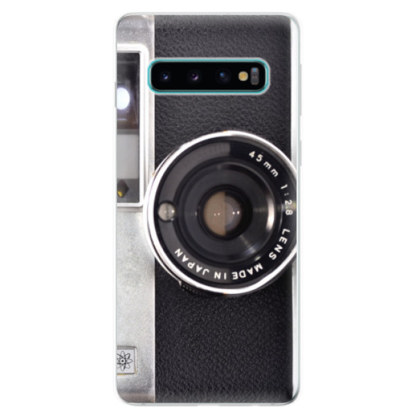 Odolné silikónové puzdro iSaprio - Vintage Camera 01 - Samsung Galaxy S10