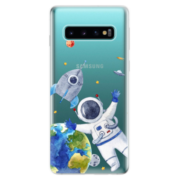 Odolné silikónové puzdro iSaprio - Space 05 - Samsung Galaxy S10