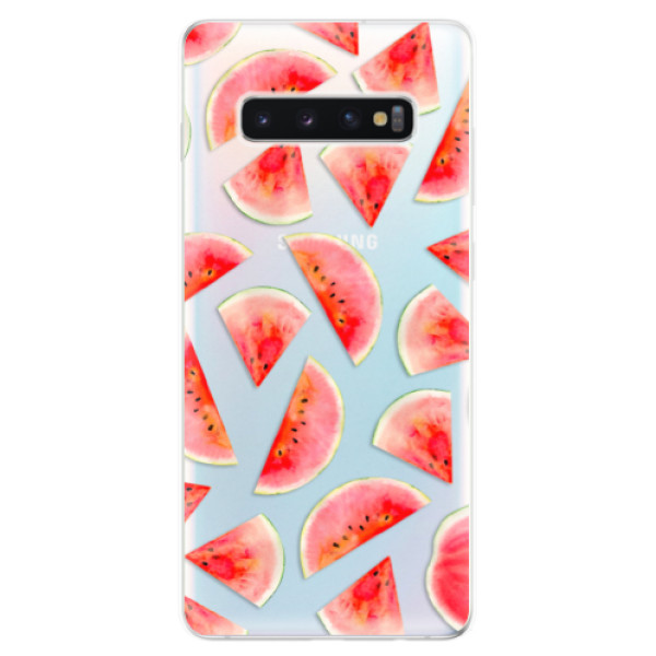 Odolné silikónové puzdro iSaprio - Melon Pattern 02 - Samsung Galaxy S10+
