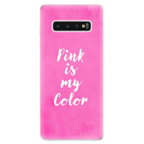 Odolné silikónové puzdro iSaprio - Pink is my color - Samsung Galaxy S10+