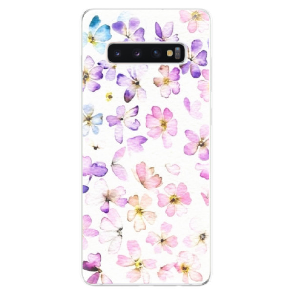 Odolné silikónové puzdro iSaprio - Wildflowers - Samsung Galaxy S10+