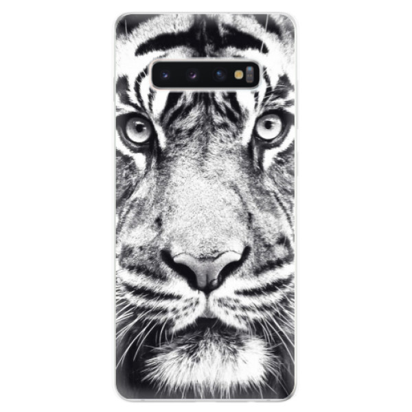 Odolné silikónové puzdro iSaprio - Tiger Face - Samsung Galaxy S10+