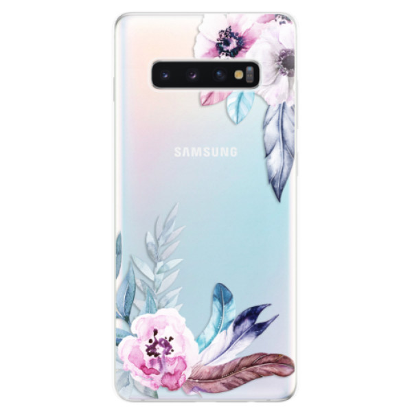 Odolné silikónové puzdro iSaprio - Flower Pattern 04 - Samsung Galaxy S10+