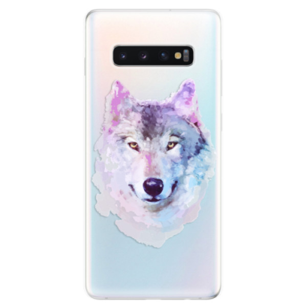 Odolné silikónové puzdro iSaprio - Wolf 01 - Samsung Galaxy S10+