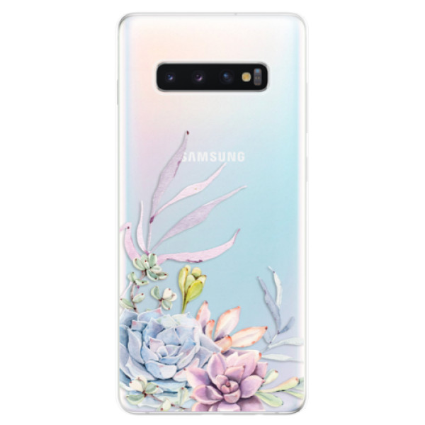 Odolné silikónové puzdro iSaprio - Succulent 01 - Samsung Galaxy S10+