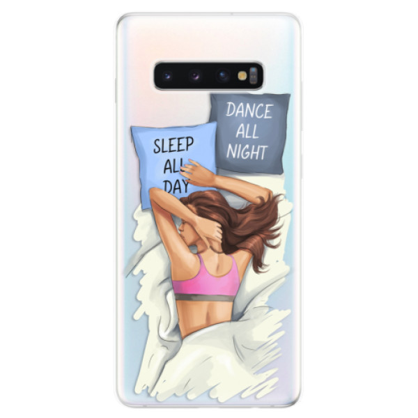Odolné silikónové puzdro iSaprio - Dance and Sleep - Samsung Galaxy S10+