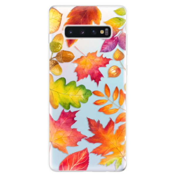 Odolné silikónové puzdro iSaprio - Autumn Leaves 01 - Samsung Galaxy S10+