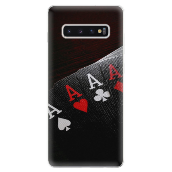 Odolné silikonové pouzdro iSaprio - Poker - Samsung Galaxy S10+