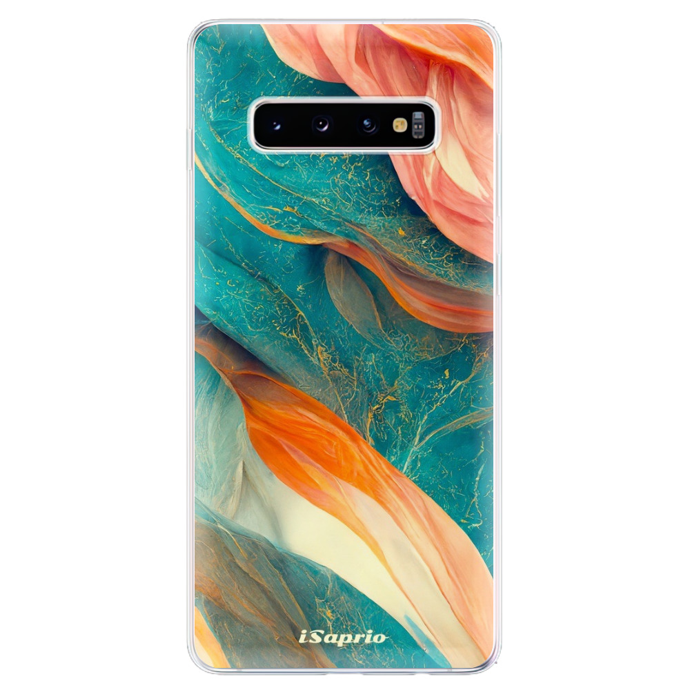 Odolné silikónové puzdro iSaprio - Abstract Marble - Samsung Galaxy S10+