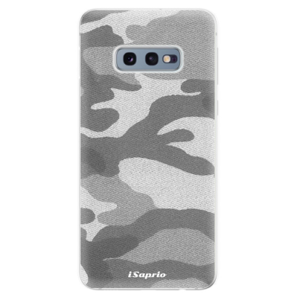 Odolné silikónové puzdro iSaprio - Gray Camuflage 02 - Samsung Galaxy S10e