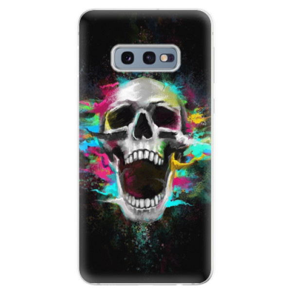 Odolné silikónové puzdro iSaprio - Skull in Colors - Samsung Galaxy S10e
