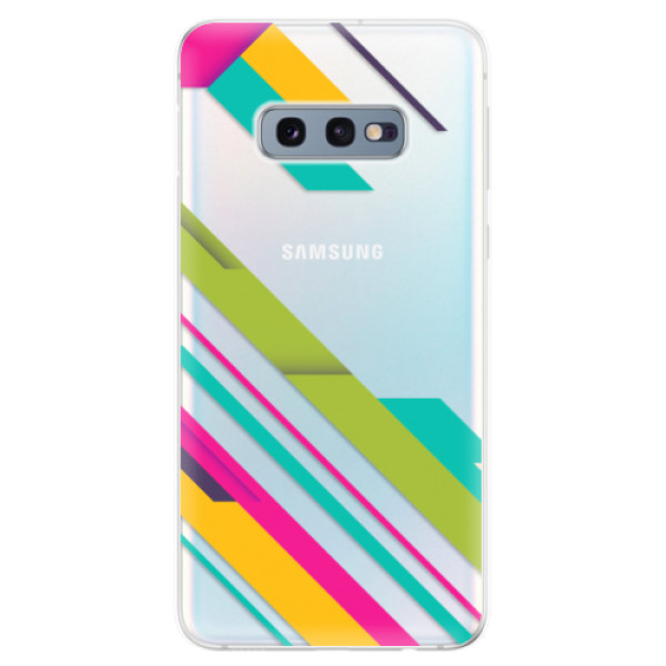 Odolné silikónové puzdro iSaprio - Color Stripes 03 - Samsung Galaxy S10e