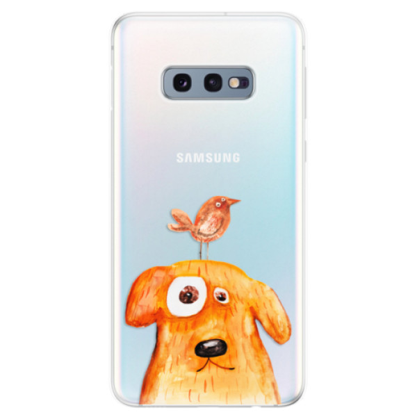 Odolné silikónové puzdro iSaprio - Dog And Bird - Samsung Galaxy S10e