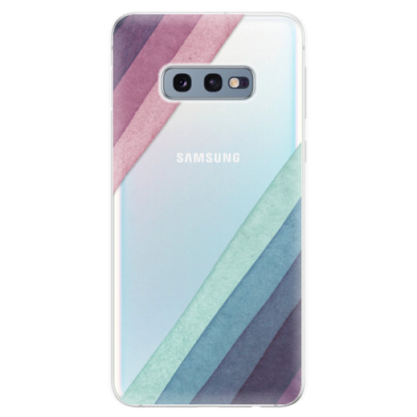 Odolné silikónové puzdro iSaprio - Glitter Stripes 01 - Samsung Galaxy S10e