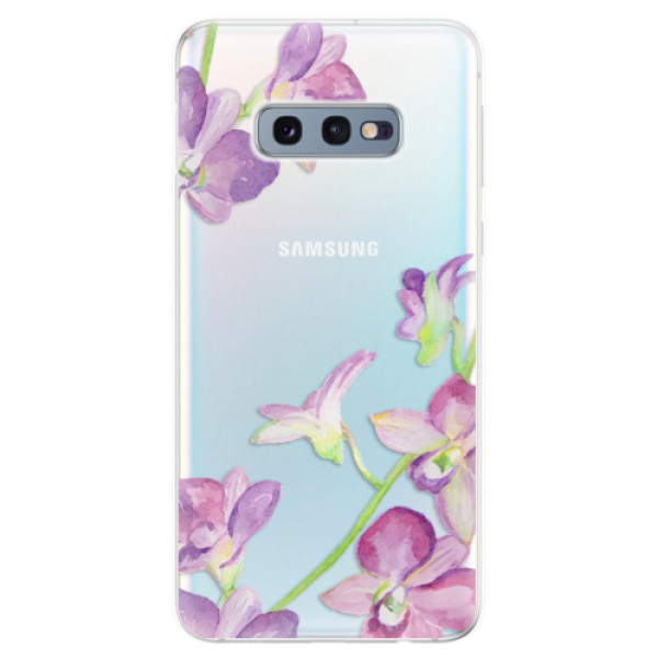 Odolné silikónové puzdro iSaprio - Purple Orchid - Samsung Galaxy S10e