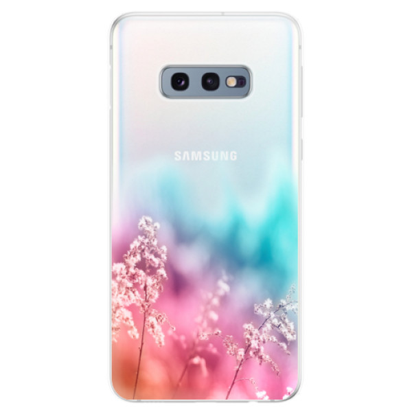 Odolné silikónové puzdro iSaprio - Rainbow Grass - Samsung Galaxy S10e