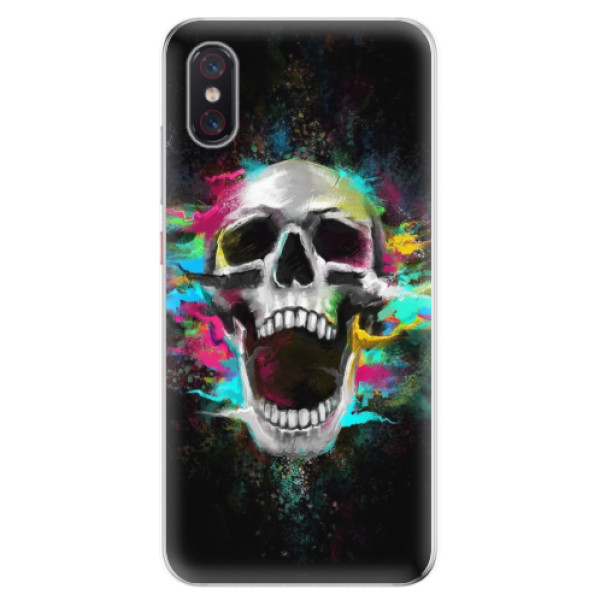 Odolné silikónové puzdro iSaprio - Skull in Colors - Xiaomi Mi 8 Pro
