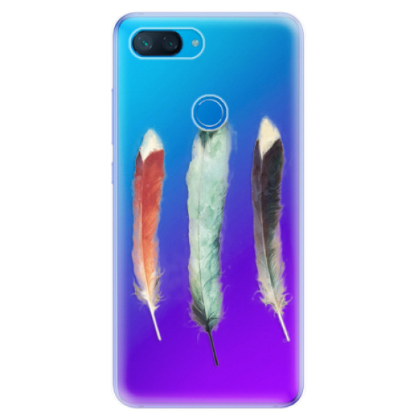 Odolné silikónové puzdro iSaprio - Three Feathers - Xiaomi Mi 8 Lite
