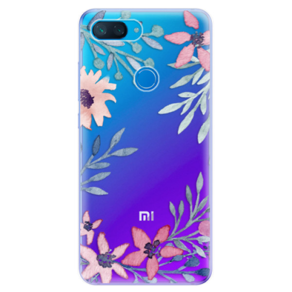 Odolné silikónové puzdro iSaprio - Leaves and Flowers - Xiaomi Mi 8 Lite