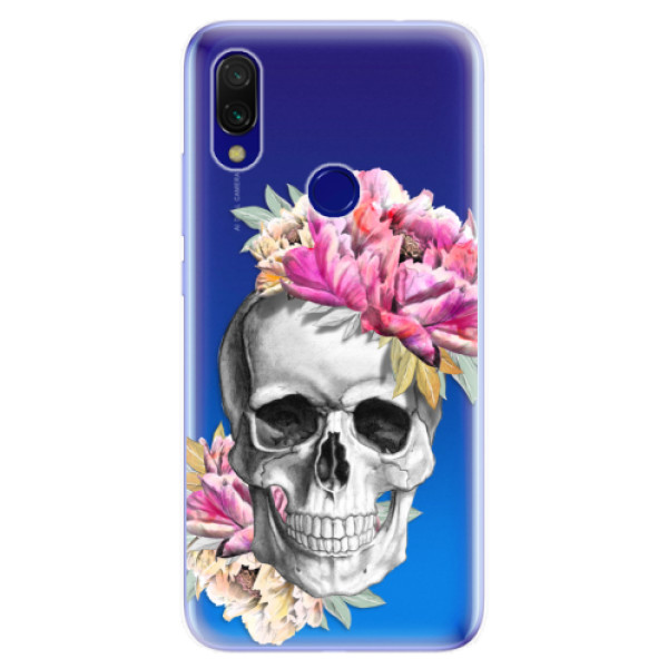 Odolné silikónové puzdro iSaprio - Pretty Skull - Xiaomi Redmi 7