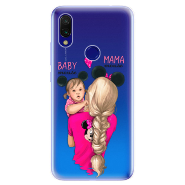 Odolné silikónové puzdro iSaprio - Mama Mouse Blond and Girl - Xiaomi Redmi 7