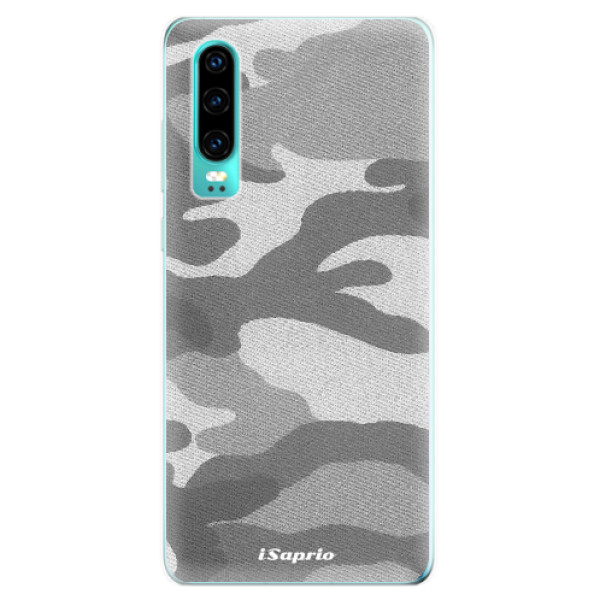 Odolné silikónové puzdro iSaprio - Gray Camuflage 02 - Huawei P30