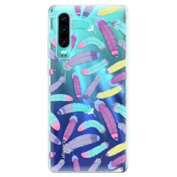 Odolné silikónové puzdro iSaprio - Feather Pattern 01 - Huawei P30