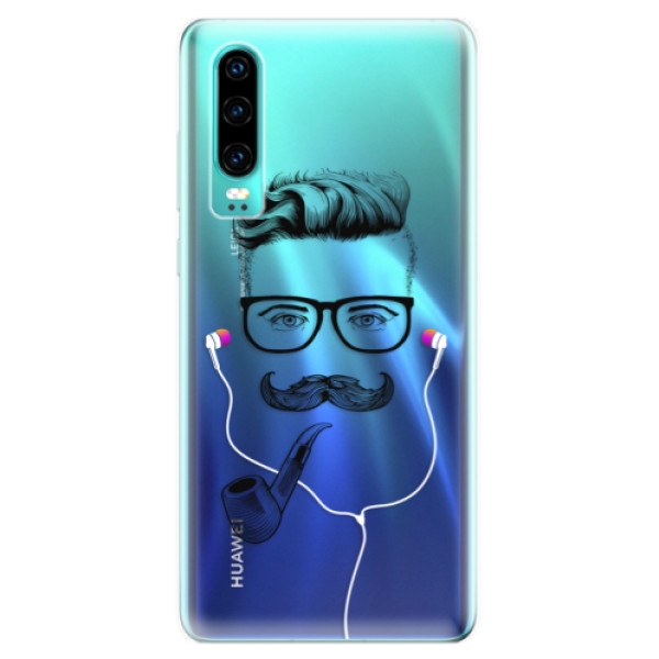 Odolné silikonové pouzdro iSaprio - Man With Headphones 01 - Huawei P30